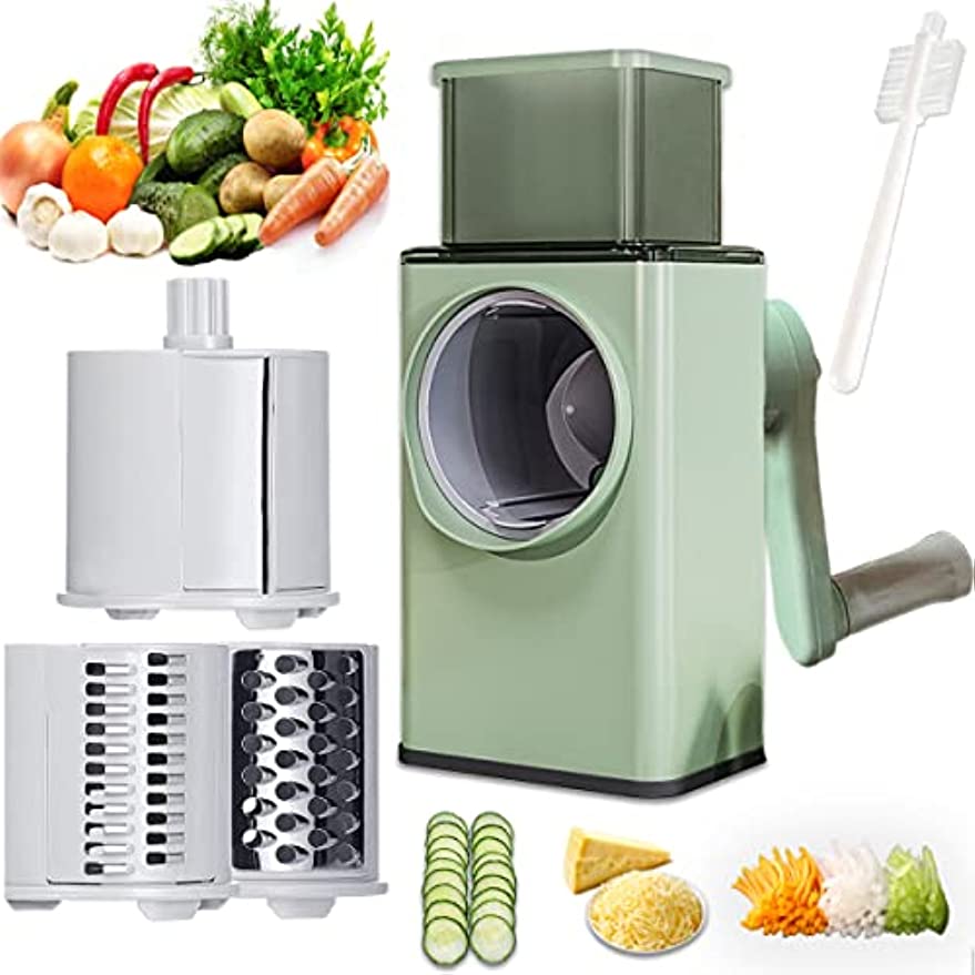 3 In 1 Manual Vegetable Slicer Rotary Cheese Grater