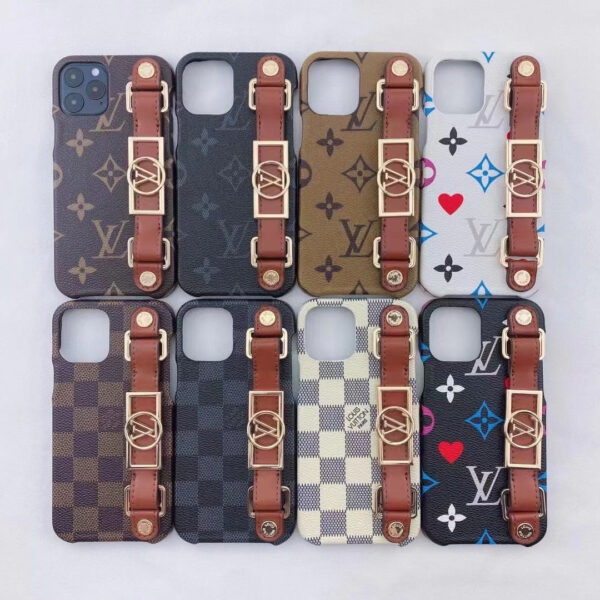 Luxury LV iPhone Case with Hand Strap